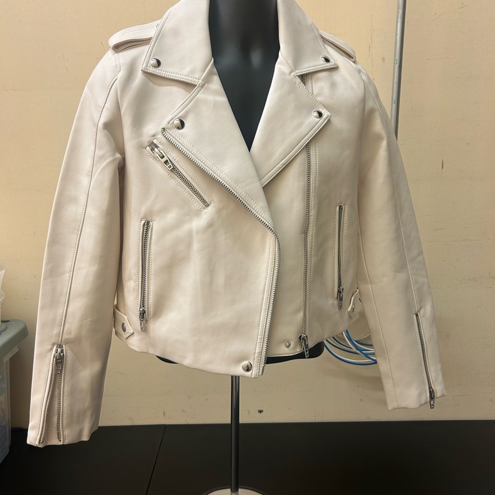 Women's Bone  Leather faux Jacket